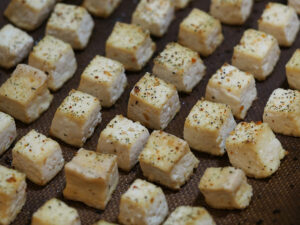 Crispy oven-fried tofu