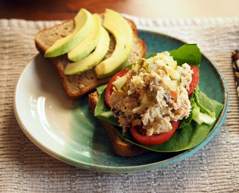 Gluten-free chickpea salad sandwich